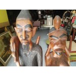 Фигури от Африка, тиково дърво ,обработени от всички страни - 4030